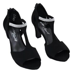Easy Street Women's Flash T-Strap Dress Sandals Black 7 narrow